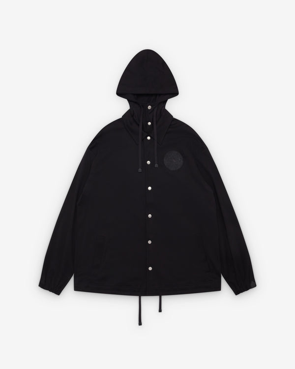 DSM Kei Ninomiya - Hooded Jacket Cotton Jersey Knit - (Black)