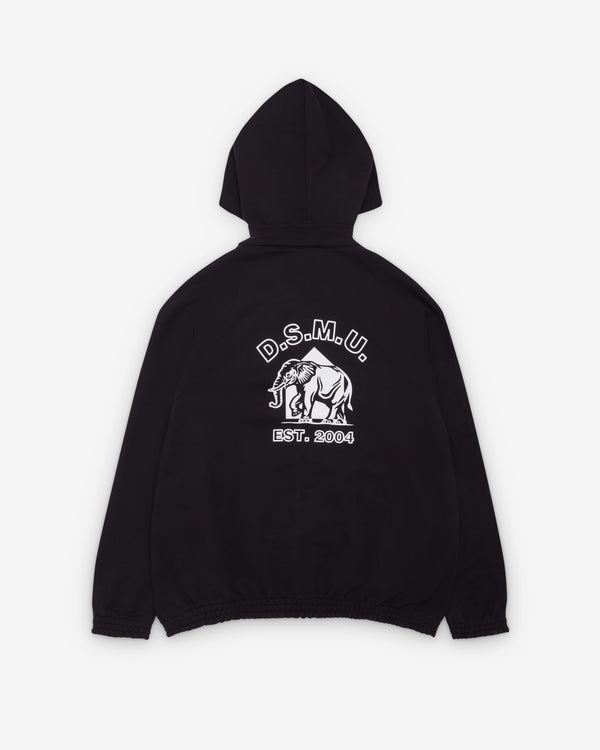 DSM Kei Ninomiya - Zipped Hoodie Cotton Back Pile Knit - (Black)