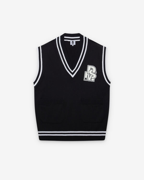 DSM Kei Ninomiya - Oversized Vest With Patches - (Black)