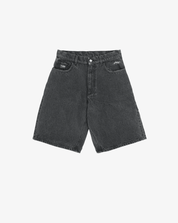 1017 Alyx - Distressed Carpenter Shorts With Buckle - (BLK0003 Washed Black)