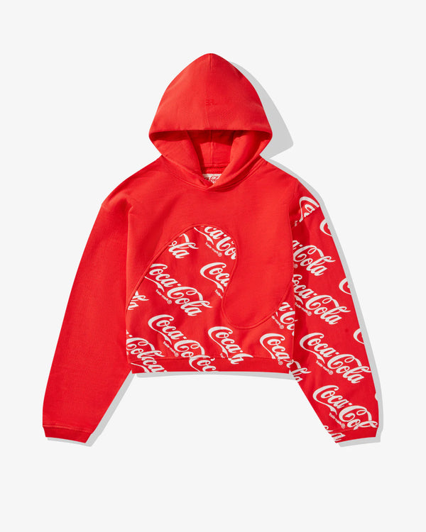 ERL - Men's Coca Cola Swirl Hoodie Knit - (Red)