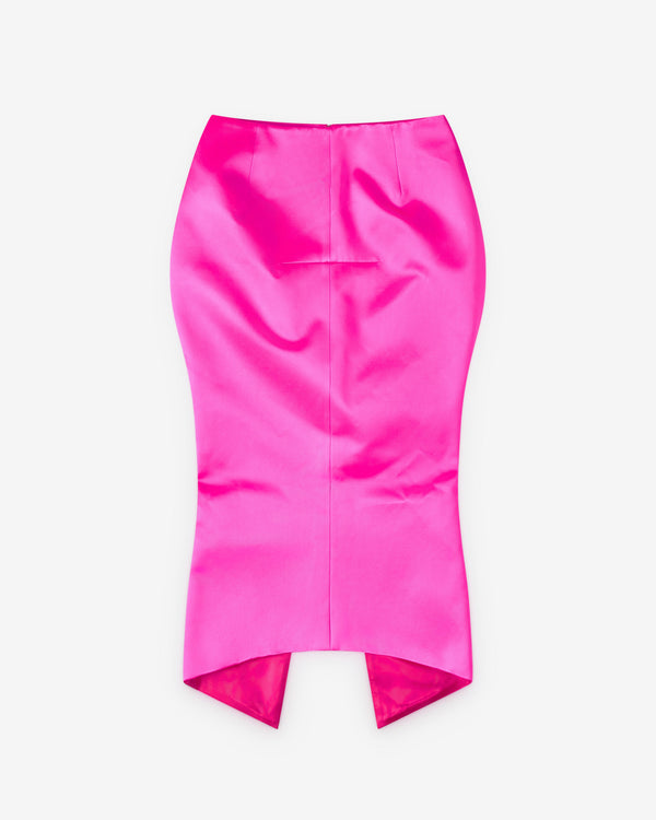 Matières Fécales - Women Madame R. Skirt In Silk - (Pink)