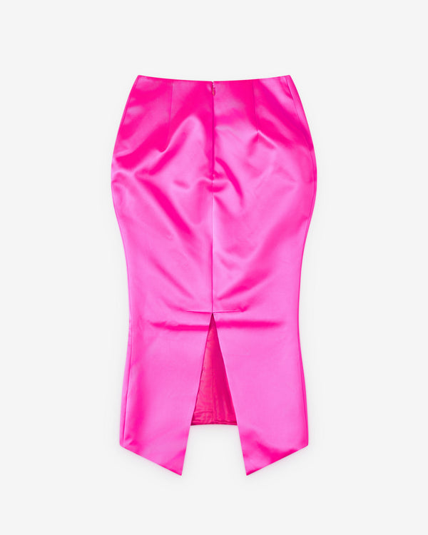 Matières Fécales - Women Madame R. Skirt In Silk - (Pink)