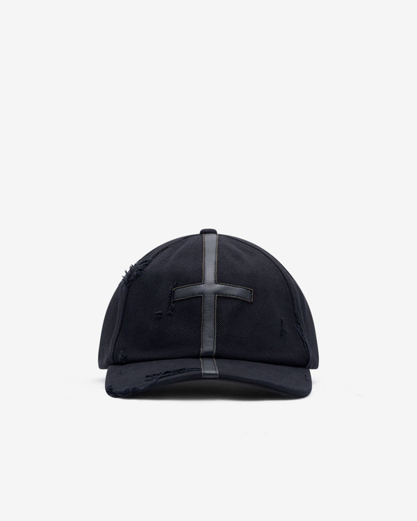 Matières Fécales - Unisex Symbol Leather Cap - (Black)