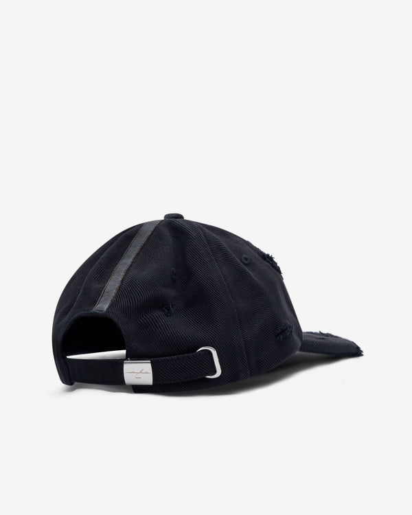 Matières Fécales - Unisex Symbol Leather Cap - (Black)