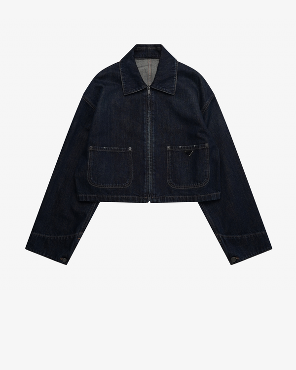 Prada - Women's Denim Washed Denim Jackets - (Denim)
