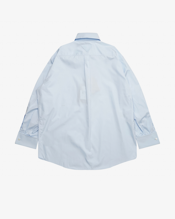 Prada - Women's Popeline Shirts - (Light Blue)