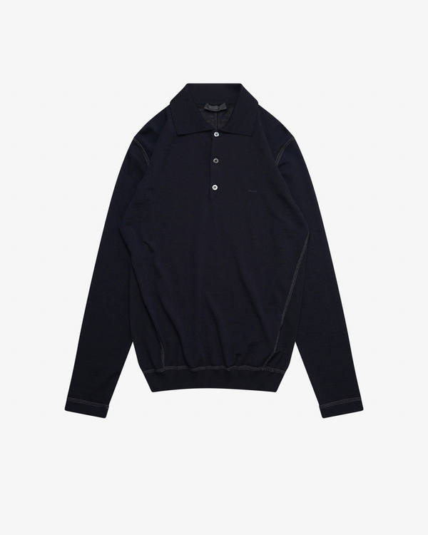 Prada - Men's Superfine Wool F.18 Polo - (Navy)