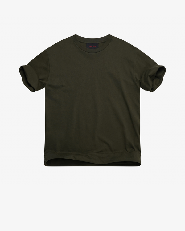 SIMONE ROCHA - Men's Fitted Wire Turnup T-Shirt - (Khaki)