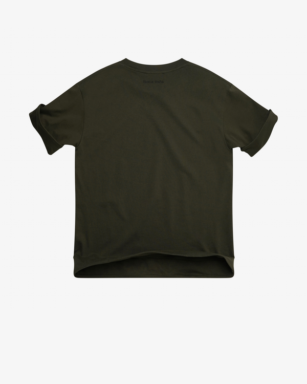 SIMONE ROCHA - Men's Fitted Wire Turnup T-Shirt - (Khaki)