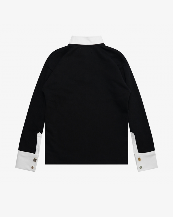 OSCAR OUYANG - Men's French Cuff Polo Shirt - (Black)