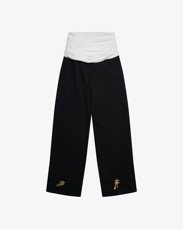 OSCAR OUYANG - Men's Cumberband Pleated Waist Jogger - (Black)
