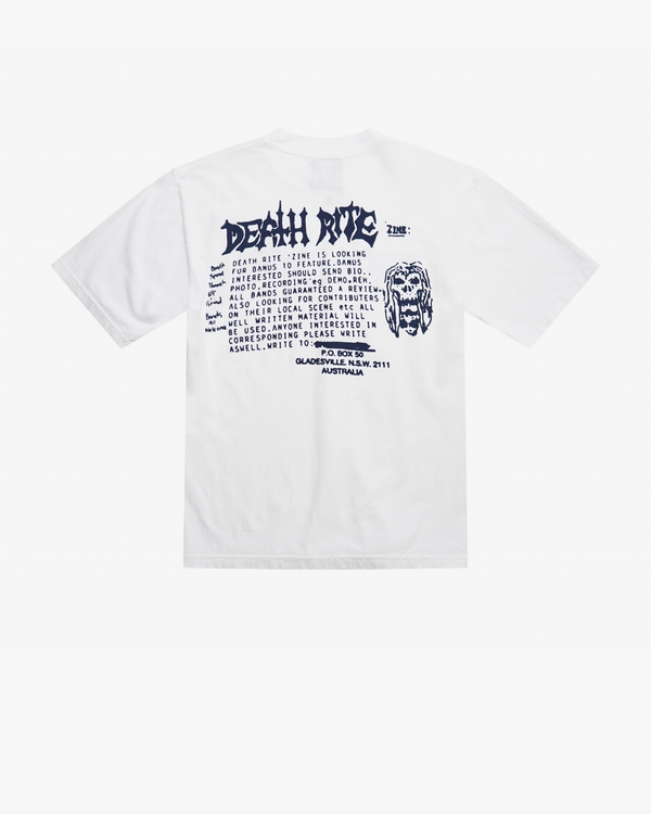 DEATH RITES - Men's Classified 89 Short Sleeve T-Shirt - (White)