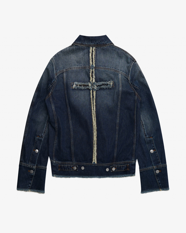 Matières Fécales - Men Pierre Denim Jacket Woven - (Blue)