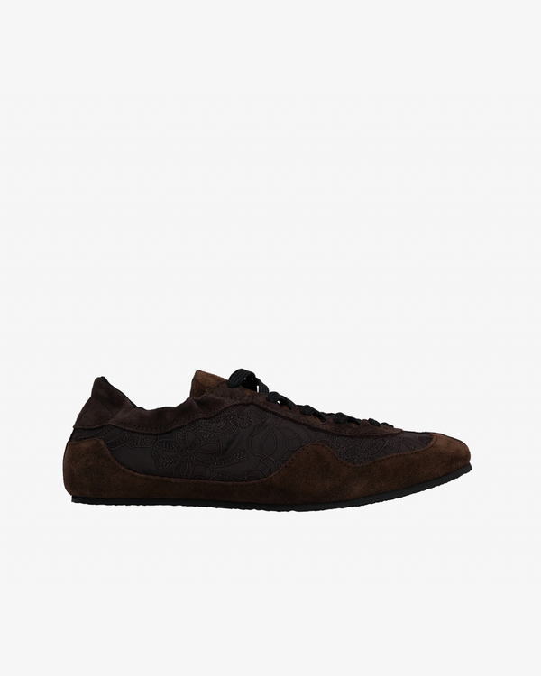 Cecilie Bahnsen - Women's Blaise Soft Sneakers Suede I Nylon - (Brown)