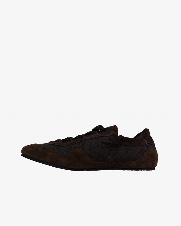 Cecilie Bahnsen - Women's Blaise Soft Sneakers Suede I Nylon - (Brown)