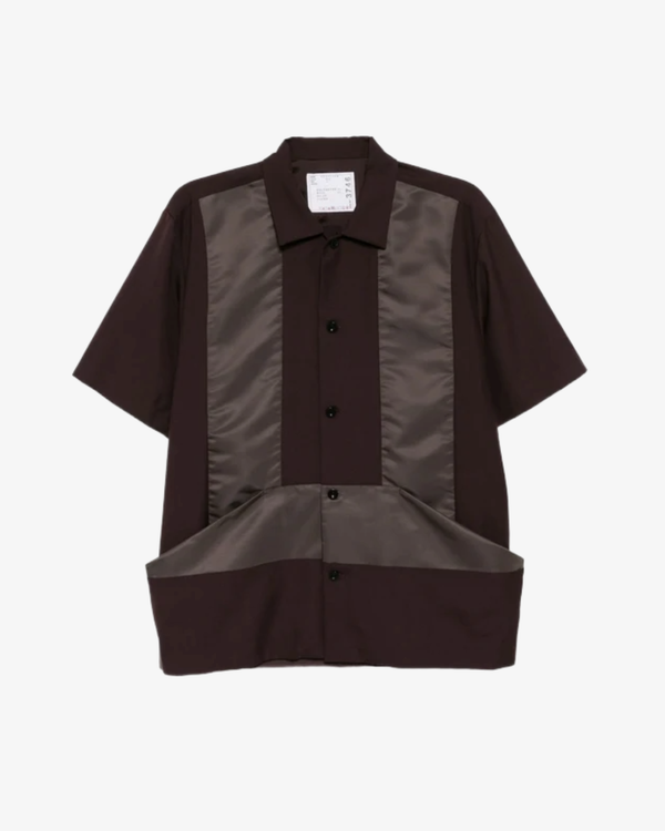 SACAI - Men's Suiting Shirt - (Brown601)