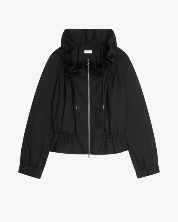 DRIES VAN NOTEN - Women's Cocoon Jersey Blouson - (Black900)