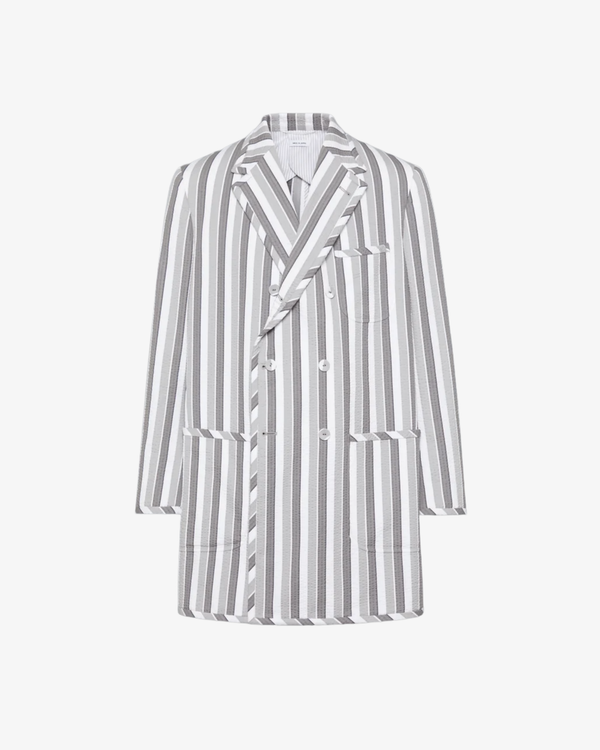 Thom Browne - Men's Oversized Wide Lapel - (Stripes)