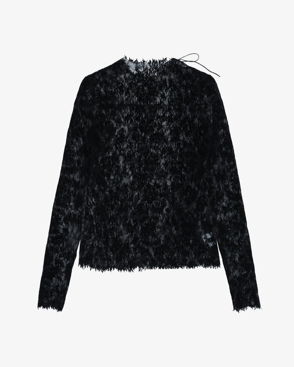 PAULINE DUJANCOURT - Women's Lydia Lace Top  - (Black)