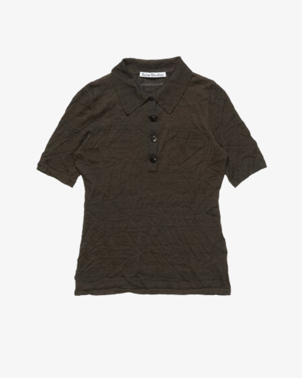 ACNE STUDIOS - Women's Kier Krinkel Silk - (Dark Brown)