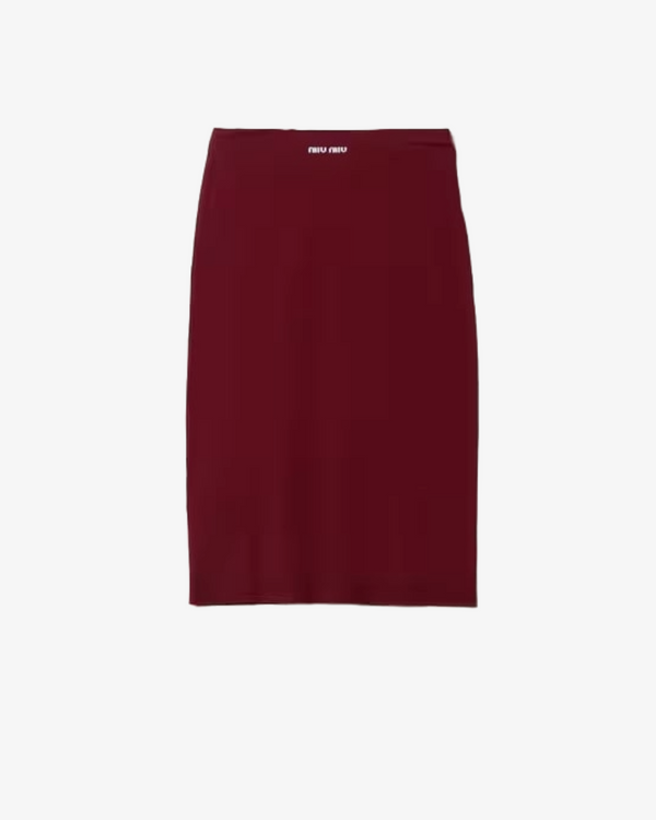 Miu Miu - Women's Viscose Logo - (Maroon)