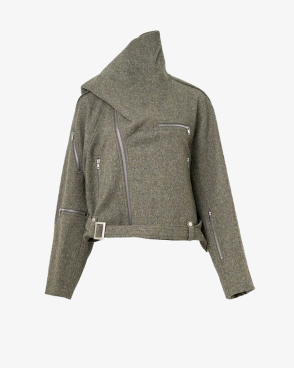 RICK OWENS - Women's Cropped Scarf Flight - (Grey25)