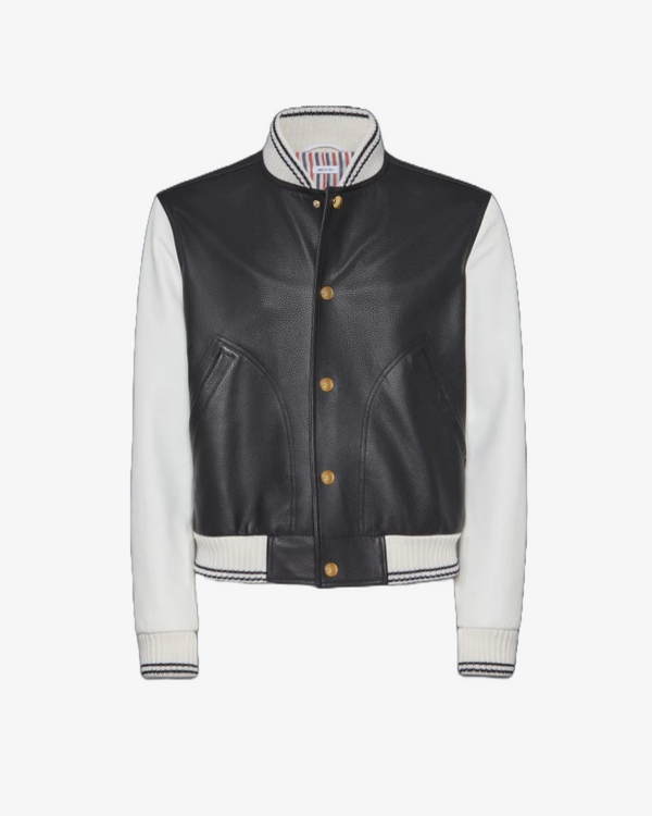 THOM BROWNE - Men's Button Up Blouson Jacket - (Black001)