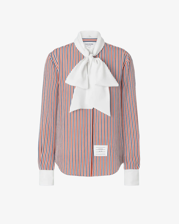 Thom Browne - Women's Long Sleeve Detachable Collar Shirt - (Stripes)