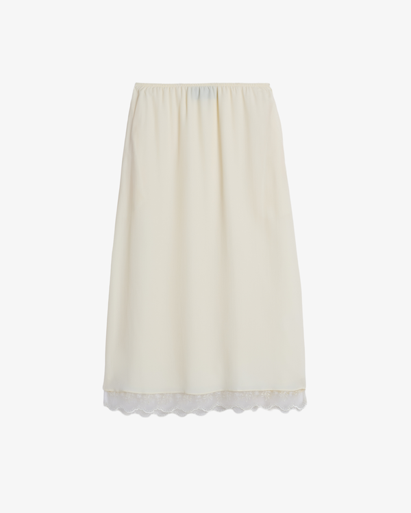 SIMONE ROCHA - Women's Lace Trim Negligee Skirt - (Cream)