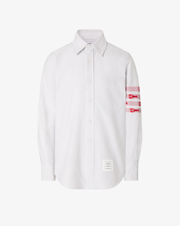 Thom Browne - Men's Straight Fit Bd Long Sleeve Shirt - (Grey)