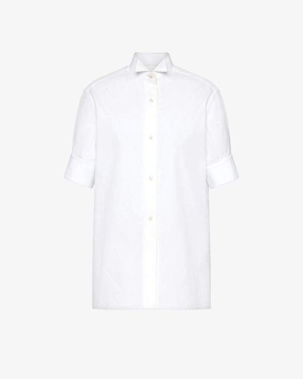 Maison Margiela - Women's Snapped Button Short Sleeves Shirt - (White)