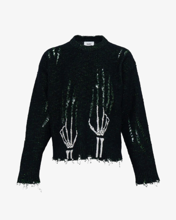 Doublet - Men's Skelton Scratch Knit Pullover - (Black)