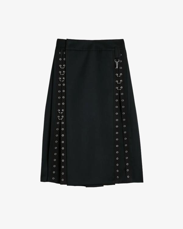SIMONE ROCHA - Men's Tailored Grommet Ring Clip Kilt - (Black)