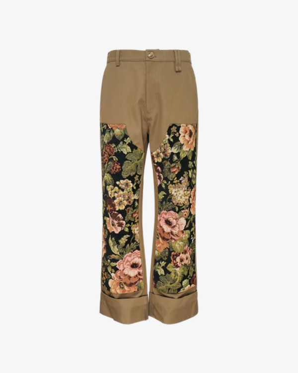 SIMONE ROCHA - Men's Patchwork Workwear Trousers - (Khaki)