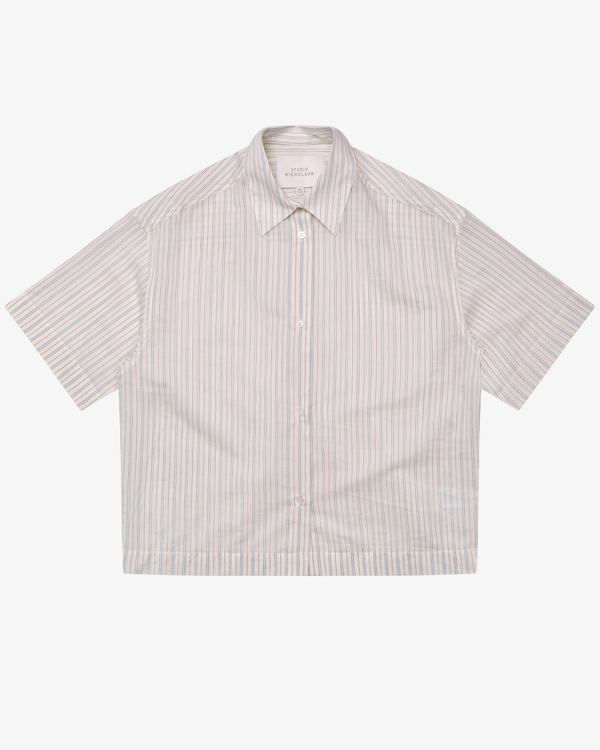 STUDIO NICHOLSON - Women's Shirts Short Sleeve Shirt - (Cream)