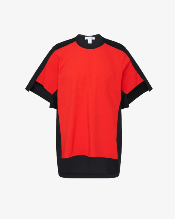 CDG Shirt - Men's Cotton Jersey - (Black x Red )