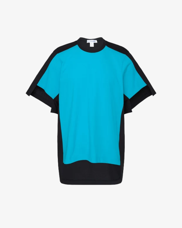 CDG Shirt - Men's Cotton Jersey - (Black x Blue)