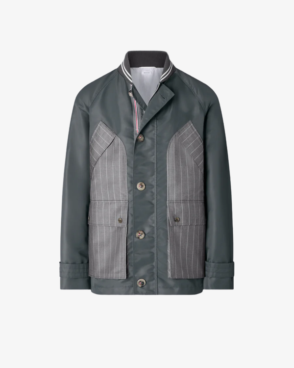 Thom Browne - Men's Cropped Field Jacket - (Dark Grey)