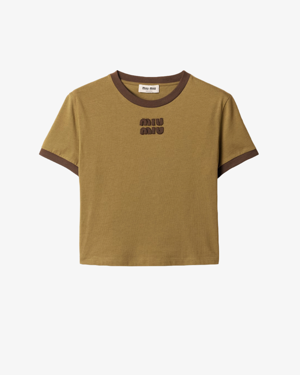 MIU MIU - Women's Jersey T-Shirt - (Green)