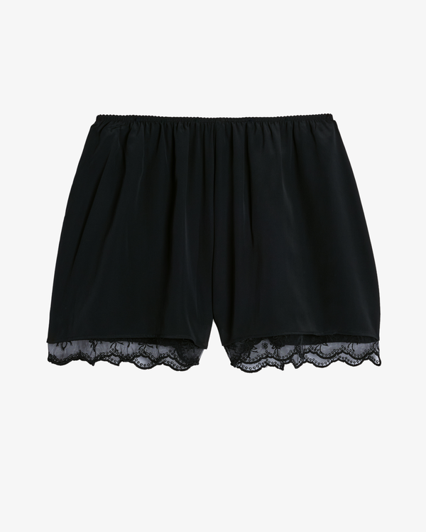 SIMONE ROCHA - Women's Lace Trim Negligee Shorts - (Black)