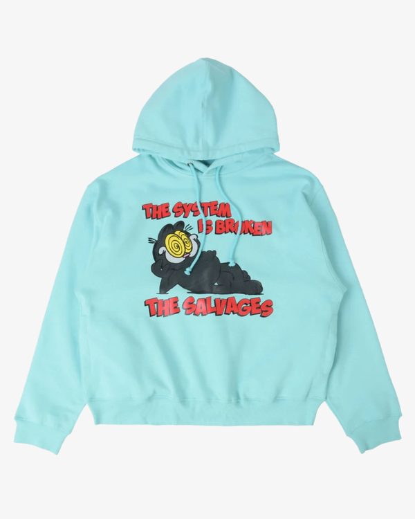 THE SALVAGES - Crazy Cat System Hoodie - (Blue)