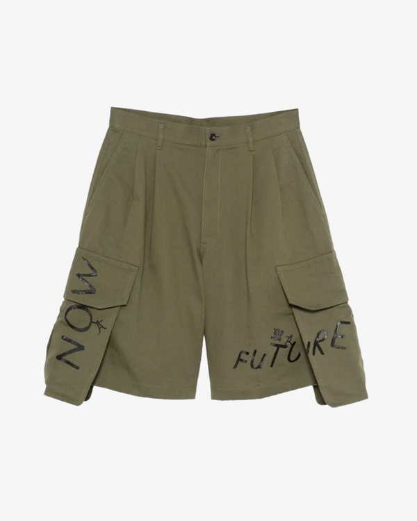 CDG Shirt - Men's Cotton Twill Garment Printed - (Khaki)