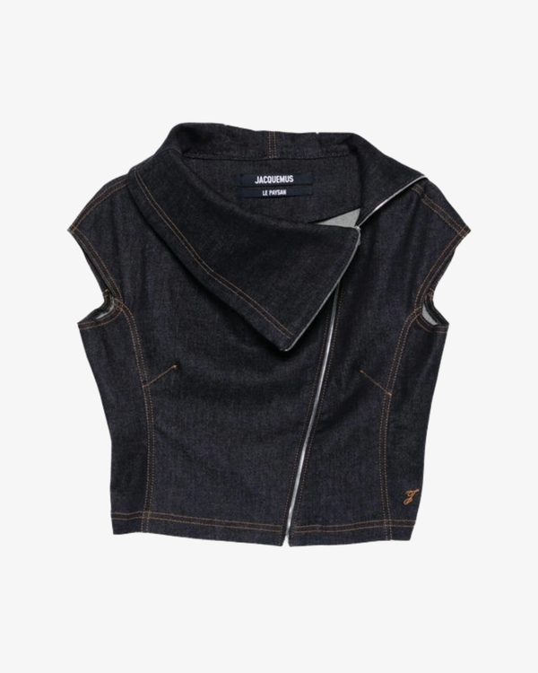 JACQUEMUS - Women's Le Top Pasante De-Nimes - (Navy390)