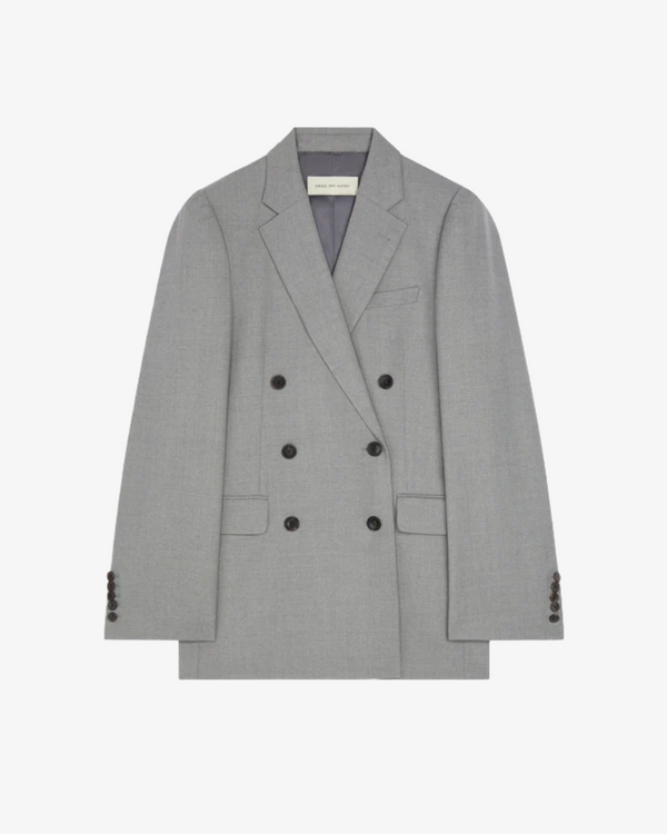 DRIES VAN NOTEN - Women's Merino Wool Blazer - (Grey802)