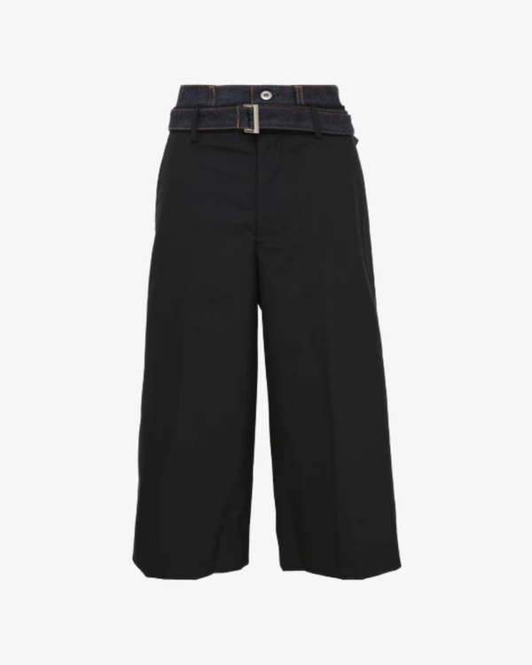 SACAI - Women's Suiting X Denim Pants - (Black)