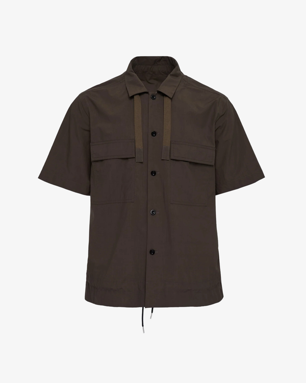 SACAI - Men's Cotton Typewriter Shirt - (Brown)