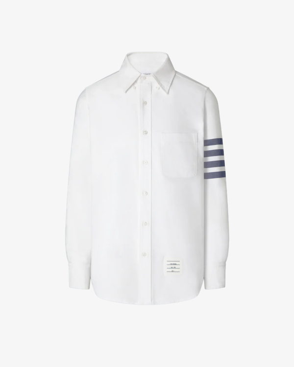 Thom Browne - Men's Straight Fit B/D Long Sleeve Shirt - (White)