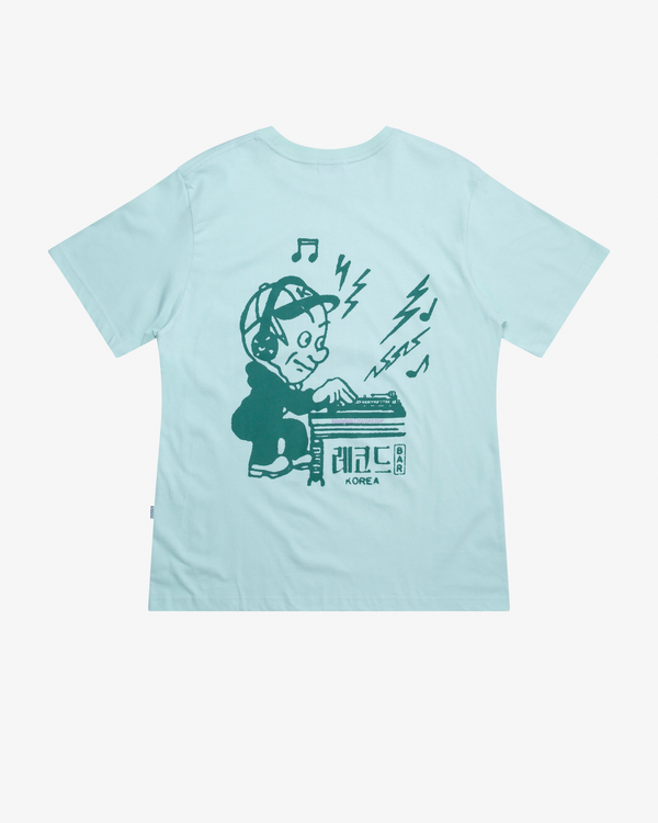 Kompakt Record Bar - Men's Thunder Radio Dj T-Shir - (Light Green)