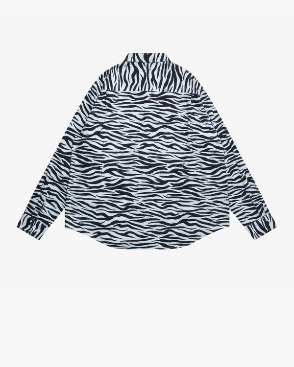 Stüssy - Men's Animal Print Flannel Shirt - (Zebra)
